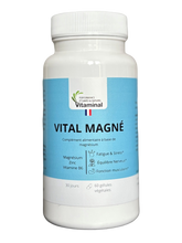 Charger l'image dans la galerie, Complément alimentaire Vital Magné - Magnésium biodisponible avec vitamine B6 et zinc
